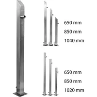 Köhko Wassersäule 1040 mm aus Edelstahl V2A Wasserzapfstelle Gartenzapfstelle