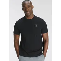 Delmao Rundhalsshirt DELMAO, Herren, Gr. XXL (60/62), schwarz, Single
