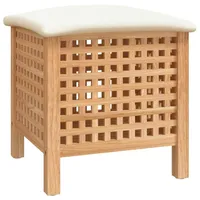 VidaXL Badhocker 48x47,5x52 cm Massivholz Nussbaum