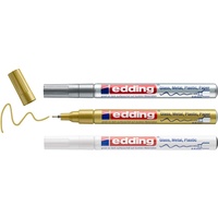 Edding 780 Glanzlackmarker silber/gold/weiß, 3er-Set (4-780-3-999)