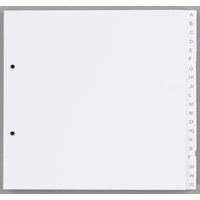 Dots Ordnerregister Halbformat, Überbreite A-Z weiß 20-teilig, 5 Satz