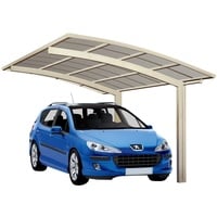 Ximax Carport Portoforte Typ 80 Edelstahl-Look XS 241x556 cm