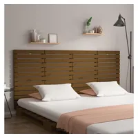 VidaXL Wand-Kopfteil Honigbraun 166x3x91,5 cm Massivholz Kiefer