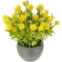 I.GE.A. Kunstpflanze Margerite im Topf gelb, B:20cm H:23cm T:23cm,