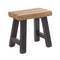 DESIGN DELIGHTS SITZHOCKER Graubraun, Holz, 42x41x29 cm, Wohnzimmer, Hocker,