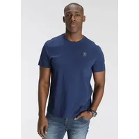 Delmao Rundhalsshirt DELMAO, Herren, Gr. XXL (60/62), blau, Single