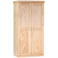 VCM Leovra Kleiderschrank 2 Türen, natur.