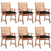 VidaXL Gartenstuhl 62 x 62 x 92 cm schwarz