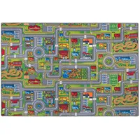 Snapstyle Kinder Spiel Teppich Abenteuerland Bunt Bunt 160x200cm