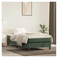 VidaXL Boxspringbett 90 x 200 cm dunkelgrün