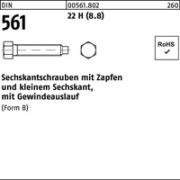 Hörger & Geßler Sechskantschraube DIN 561 Zapfen BM 24x