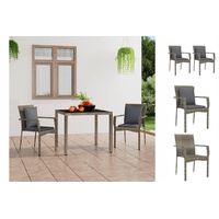 VidaXL Gartenstuhl 59 x 59 x 88 cm grau