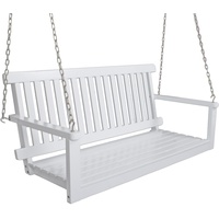 Garden Pleasure Hängebank AUGUSTA 985111 weiß Holz 130,0 cm