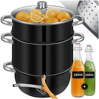 Kesser KESSER® Dampfentsafter 15 L Edelstahl Entsafter Saftpresse Inkl.