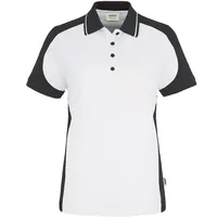 Hakro Damen Poloshirt Contrast Mikralinar® weiß/anthrazit, S