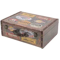 HMF VKO107 Vintage Koffer aus Holz, 44 x 32