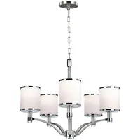 Elstead Lighting Prospect Park pendelleuchte 5x60 W chrom-nickel FE-PROSPECT-PARK5