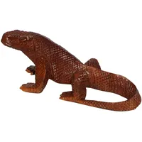 WOGEKA Schöner Komodo WARAN Holz Tier Echse Reptil Waran30