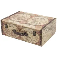HMF VKO104 Vintage Koffer aus Holz, 44 x 32