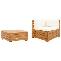 VidaXL Garten-Lounge-Set 2-tlg. weiß