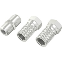Hama SAT-Adapter-Set, 2x F-Stecker und Adapter F-Kupplung/F-Kupplung (00205203)