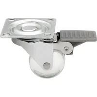 SOTech Möbelrolle transparent Ø 35 mm mit Bremse