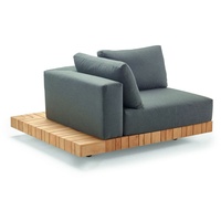 Solpuri Loungesystem Plateau XL-Modul Ecke rechts plus Ecktisch -