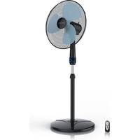 Brandson Standventilator mit Fernbedienung 50W, leise, Ventilator höhenverstellbar, 30°