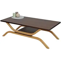 MCW Couchtisch MCW-H38, Wohnzimmertisch Beistelltisch Sofatisch, 35x110x48cm ~ Eiche-Optik