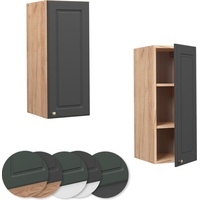 Vicco Hängeschrank Fame-Line hängender Küchenschrank Anthrazit-Gold/Goldkraft Eiche 30 cm