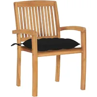 VidaXL Stapelbare Gartenstühle mit Kissen 59 x 95,5 x