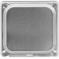 Intergrill Grillschale 27,3 x 27,7 cm Edelstahl weiß