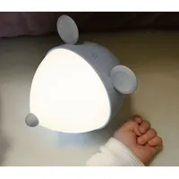 Brilliant Akku+USB LED Tischleuchte Maus Blau Nachttisch Lampe Kinder