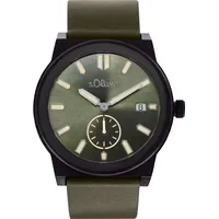 S.Oliver Quarzuhr Leder 2035442