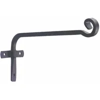 Siena Garden Wandhaken gerade, 30 cm, schwarz wetterbeständig