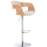 CLP Barhocker Kingston Stoff natura/creme