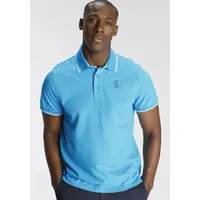 Delmao Poloshirt DELMAO, Herren, Gr. XXL (60/62), blau (türkis),