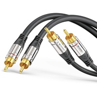 Sonero 2x Cinch Stereo Audio Kabel 0,5m