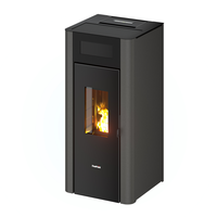 FreePoint Pelletofen Amaranto Pelletöfen Stahl Anthrazit 8,5 kW mit