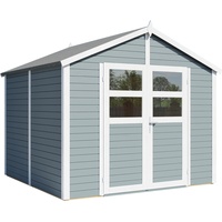 BERTILO Gartenhaus Visby 4 Grau 239 cm x 244