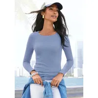 LASCANA Langarmshirt Damen hellblau Gr.32/34