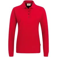 Hakro Damen Longsleeve-Poloshirt Mikralinar® rot, 4XL