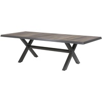 Lesli Living Tisch Castilla Negro mit Kreuzfuβ 243x103cm