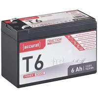 Accurat Traction T6 LFP 12V Lithium Batterie 6Ah LiFePO4