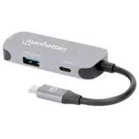 Manhattan USB-C® Dockingstation USB-C auf HDMI 3-in-1 Docking-Konverter Passend