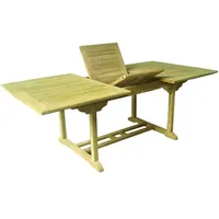 Lex Teak Tisch rechteckig Gartentisch Gartenmöbel Holz ausziehbar 120-180cm