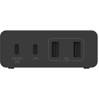 Belkin BoostCharge Pro 4-Port-GaN-Ladegerät 108W schwarz, (WCH010vfBK)