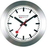Mondaine A660.30318.81SBB wall/table clock Tisch Quartz clock Rund Edelstahl
