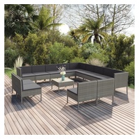 VidaXL Garten-Lounge-Set 14-tlg. grau