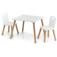 Zeller Kinder-Sitzgarnitur-Set Scandi MDF/Kiefer 55 x 55 x 43,5